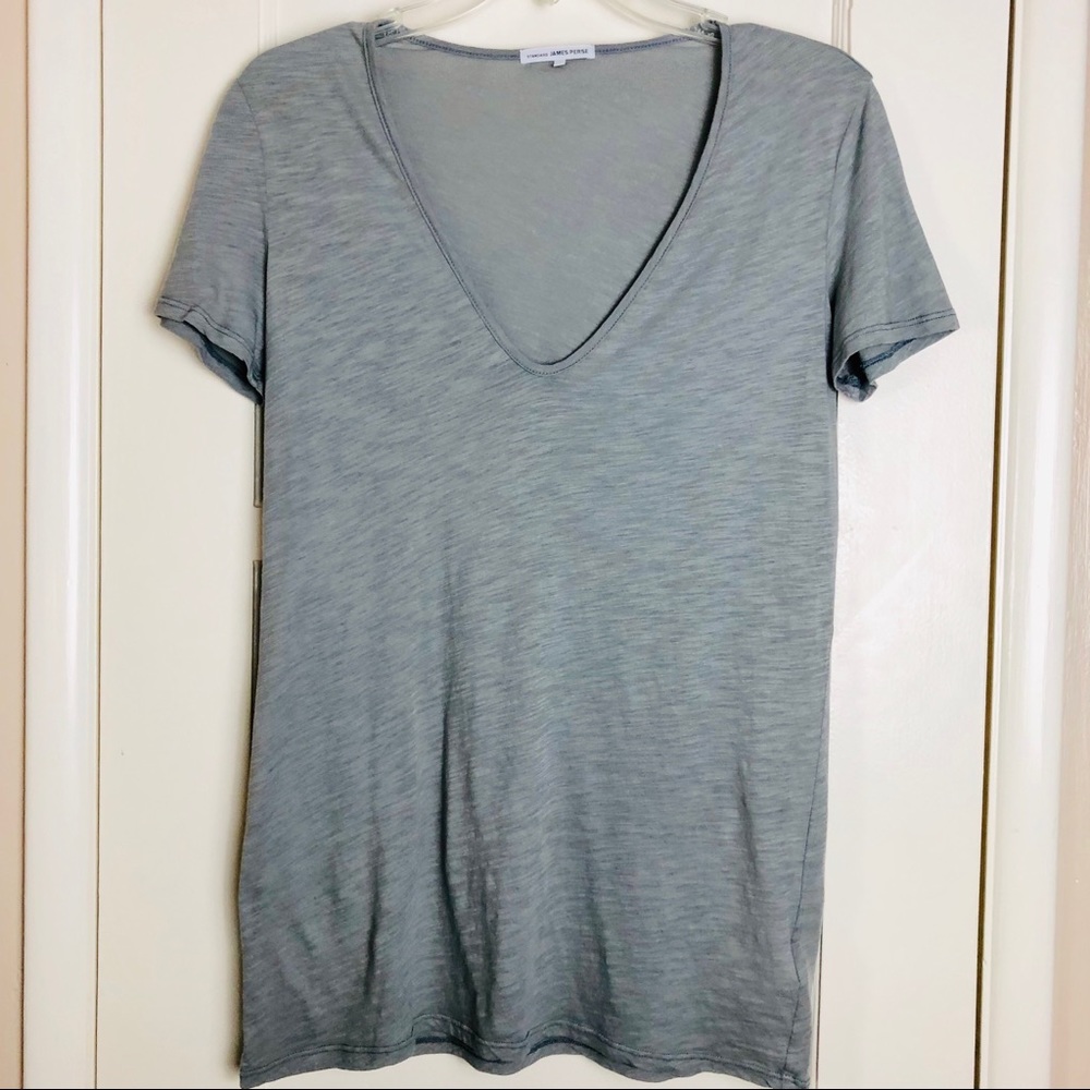 James Perse Gray Short Sleeve Tee